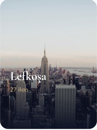 Lefkoşa şehir görünümü